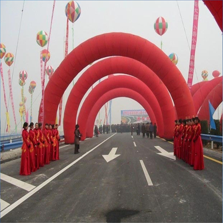 凤阳商场开业纯红拱门